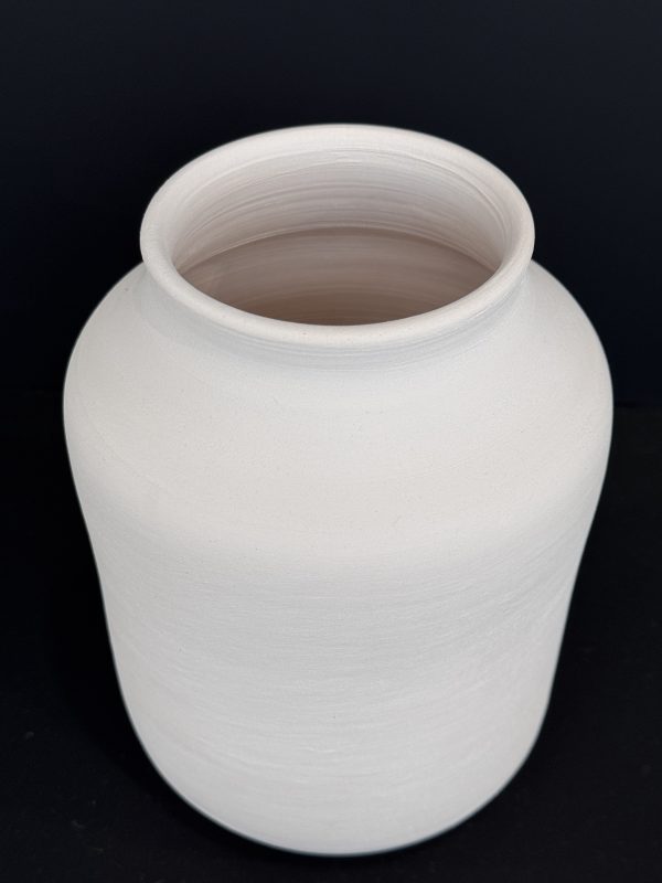 Jarrón cerámica blanca - Imagen 2