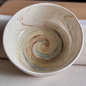 Bowl Multicolor Efecto Mármol